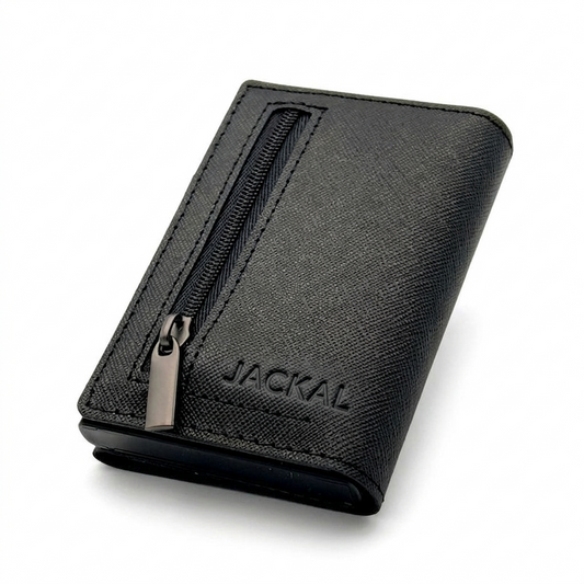 Jackal Leather Zip Card Holder